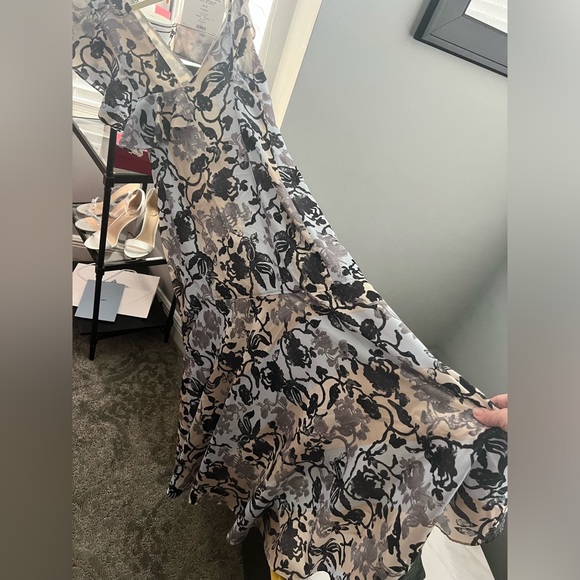 ADEAM Floral Maxi Dress - Black and White - Picture 6 of 7